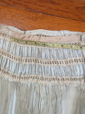 1900s Ethereal Silk Pleated Dress
