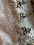 c. 1840s Gold Silk Damask Bodice