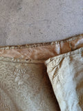 c. 1840s Gold Silk Damask Bodice