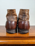 c. 1910s-1920s Two-Tone Brown Boots | Approx Women's 9-9.5