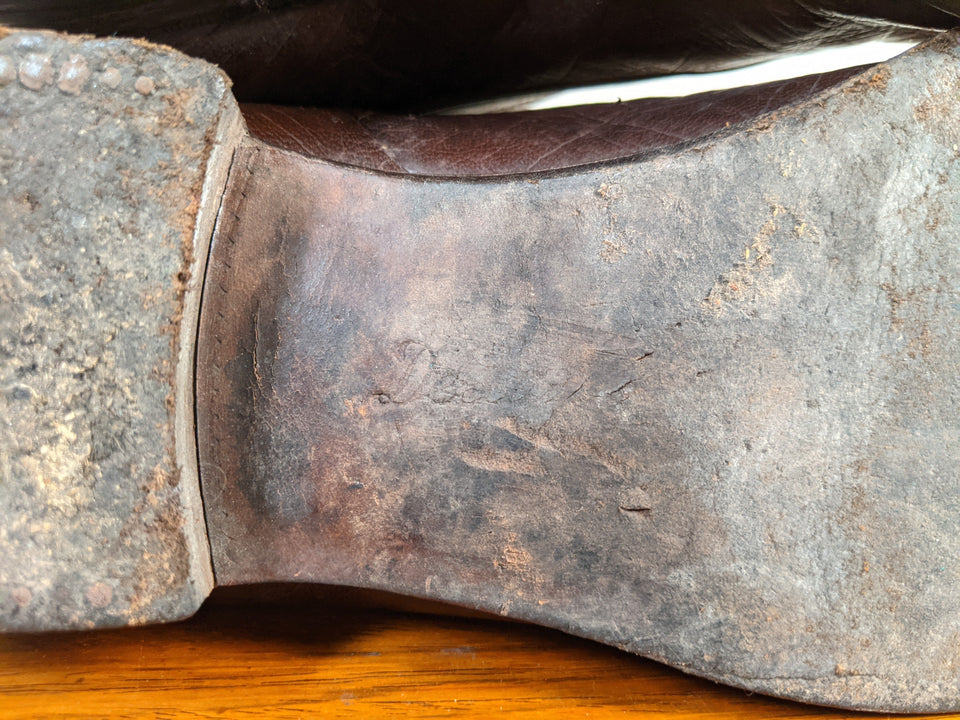 c. 1910s-1920s Two-Tone Brown Boots | Approx Women's 9-9.5
