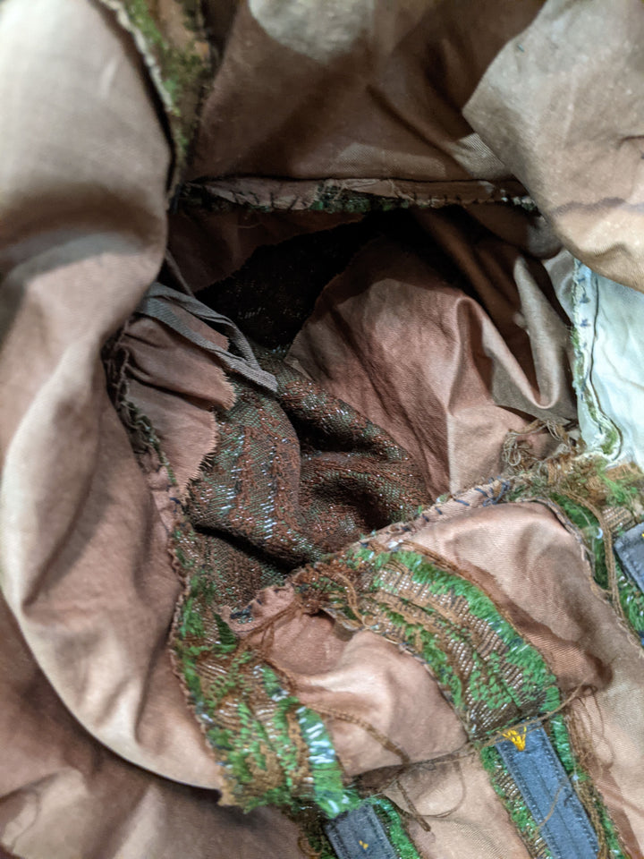 1890s Green Wool + Silk Dress