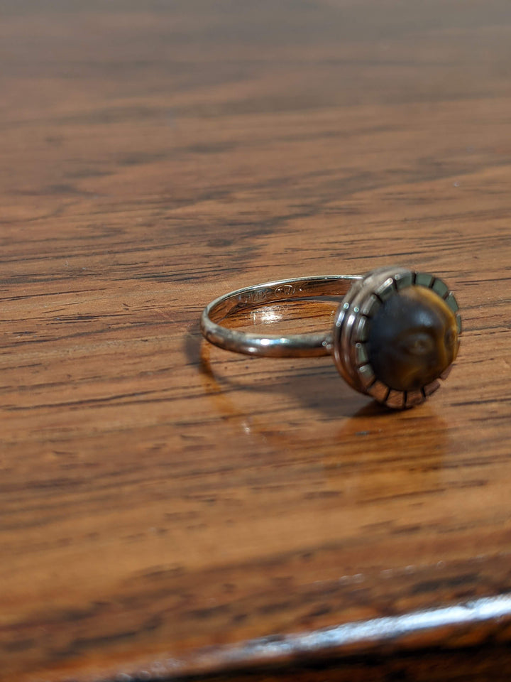 14k Gold Tiger's Eye Conversion Ring