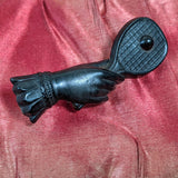 c. 1890s-1900s Hand + Tennis Brooch