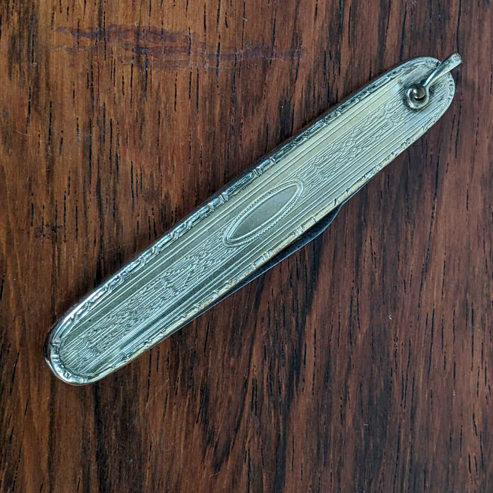 c. 1900s-1910s Gold Filled Pocket Knife Pendant