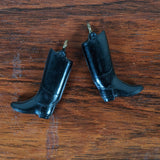 c. 1920s-1930s Compressed Coal Boot Charms