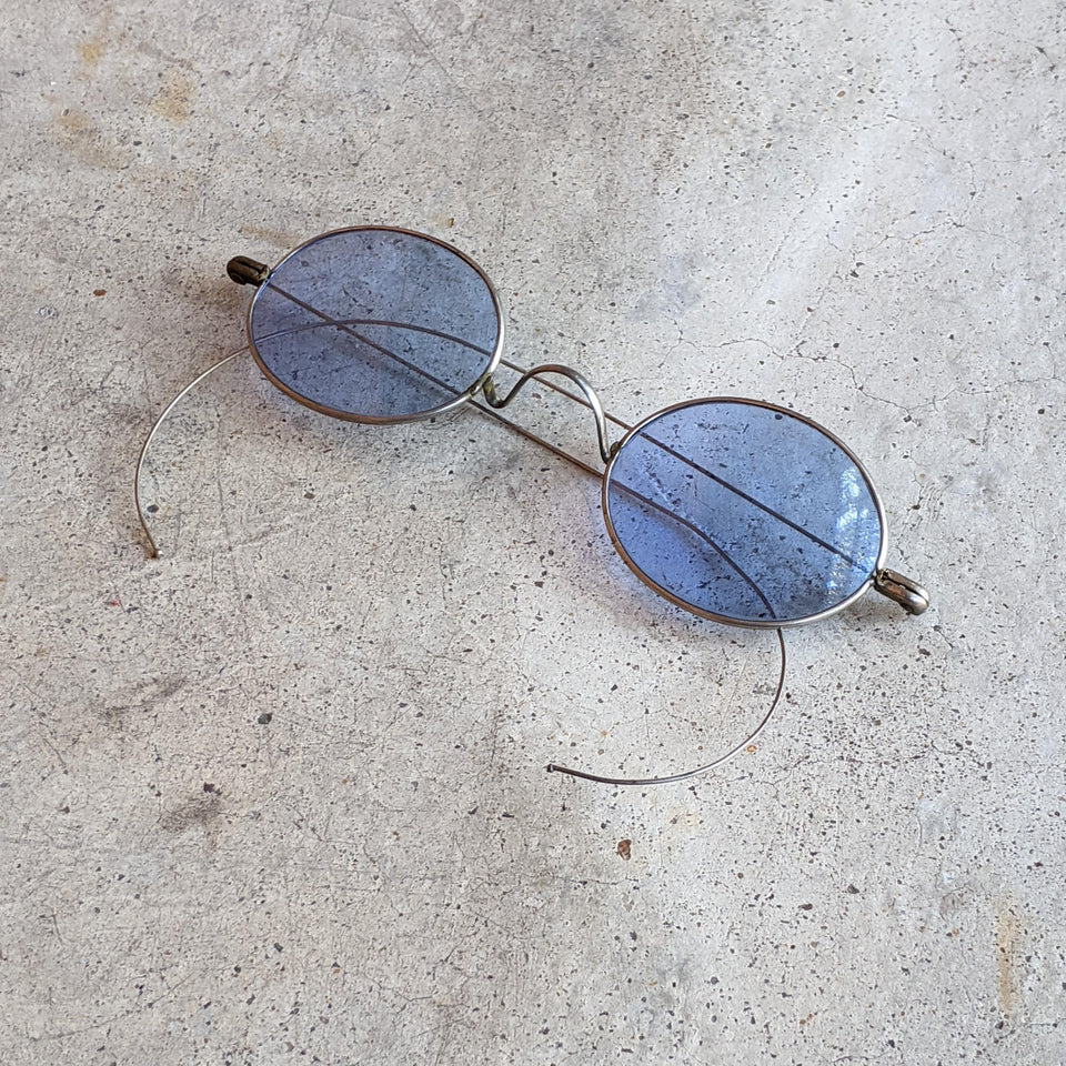 c. 1890s-1900s Light Blue Tinted Glasses