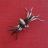 RESERVED | c. Late 19th Century Silver Spider Brooch