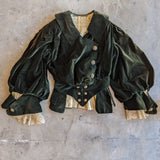 c. 1900s Green Velvet Bodice | Study + Display