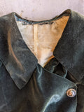 c. 1900s Green Velvet Bodice | Study + Display