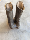 c. 1910s-1920s Grey Suede Boots | Approx Sz 5