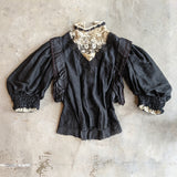 c. 1900s Cotton + Silk Shirtwaist | Study + Pattern / Repair