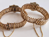 c. 1880s Pair of Gold Filled Stretch Bracelets