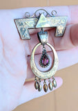 19th c. Gold Filled Brooch