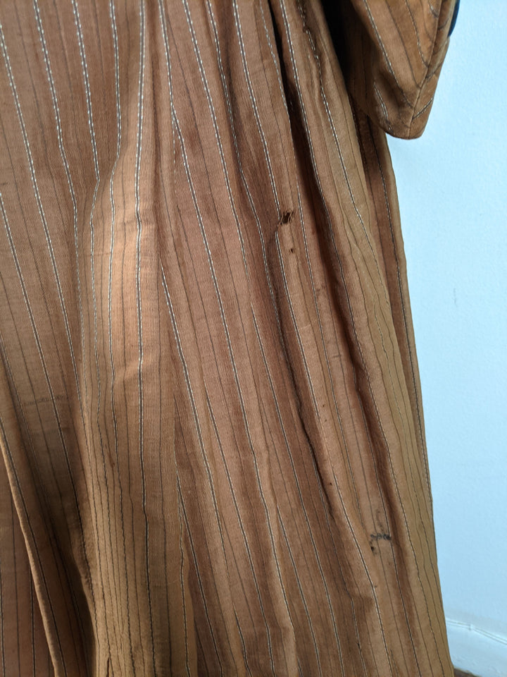 c. 1860s Wool Homespun Dress