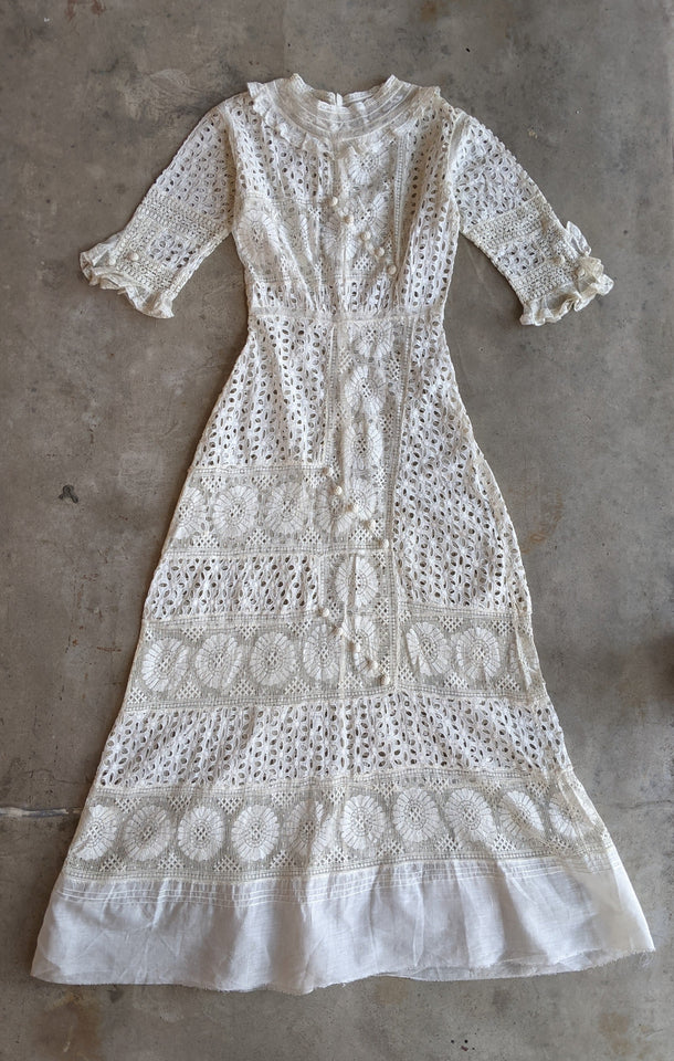c. 1911-1912 Cotton Lingerie Dress