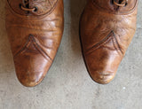 c. 1890s Brown Lace Up Boots | Approx Sz. 7