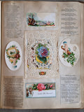 1880s-1890s Victorian Scrapbook | Owls, Bats, Moon