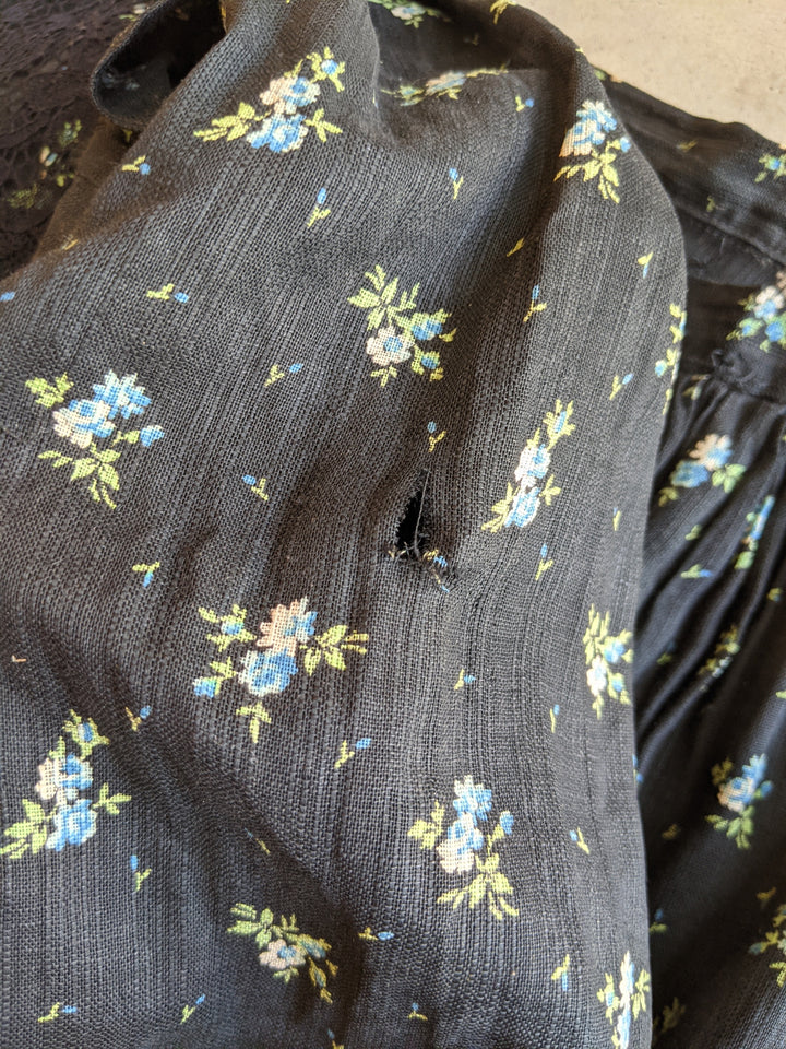 Turn of the Century Blue Cotton Dress