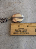 Solid Silver Victorian Book Chain Necklace + Locket