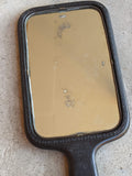 19th c. "Diatite" Hand Mirror - "The Nodding Violet"