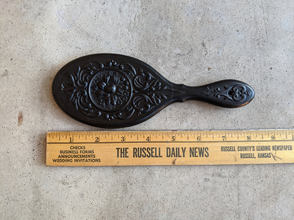 19th c. "Florence" Shellac Hand Mirror | As Is