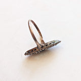 c. 1890s-1900s 14k Gold Emerald Diamond Ring