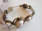 19th c. 14k Gold Cameo Bracelet - The Three Graces