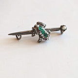 c. 1890s-1900s Silver Frog Brooch