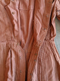 c. 1908-1909 Peach Silk Dress | Study + Display