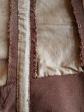 c. 1890s Silk + Velvet Novelty Print Bodice