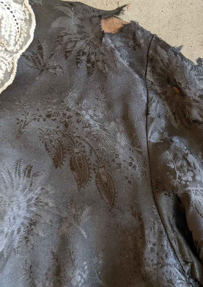 c. 1870s-1880s Silk Wrapper Dress | Study + Display