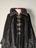 c. 1890s Silk Velvet Cape | Study, Display, Repair
