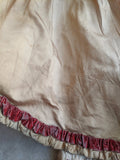 c. 1890s Gold and Burgundy Silk Dress | Study + Display