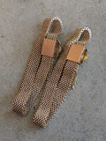 c. 1870s-1880s 14k Gold Mesh Bracelets Pair