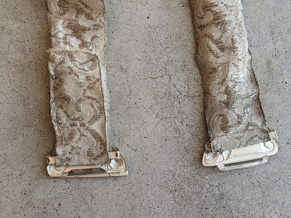 c. 1910s Silver Lamé Belt