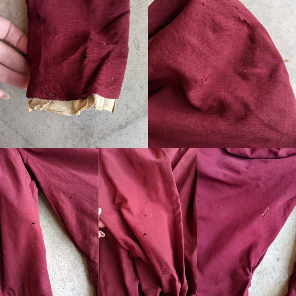 1890s Burgundy Gigot Sleeve Bodice | Study + Display