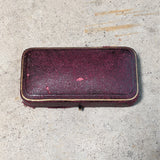 1900s-1910s Silver + Paste Moon Brooch in Box
