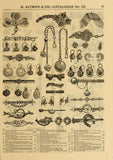 Victorian Etruscan Revival Ear Drops