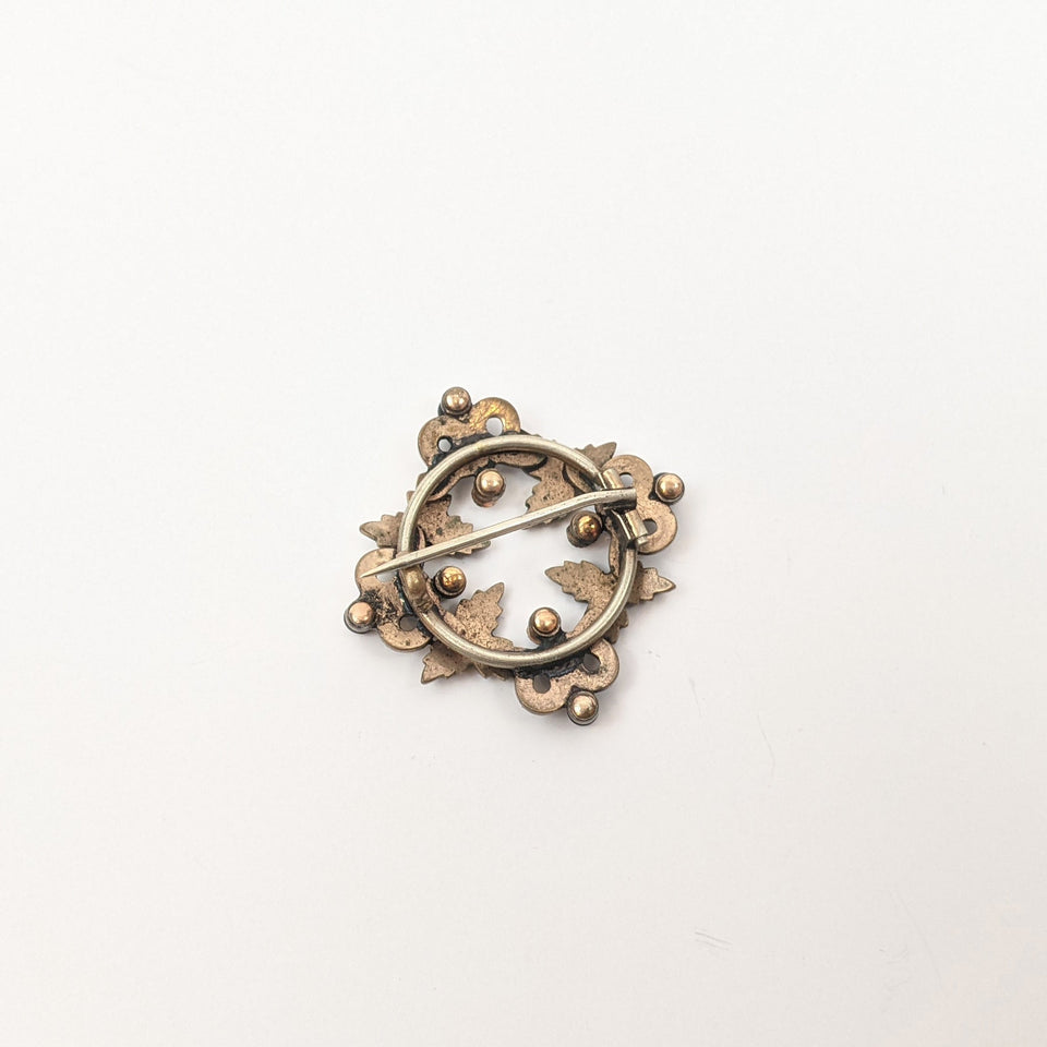 Victorian French Jet Brooch