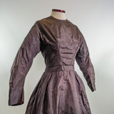 1860s Purple Silk Dress