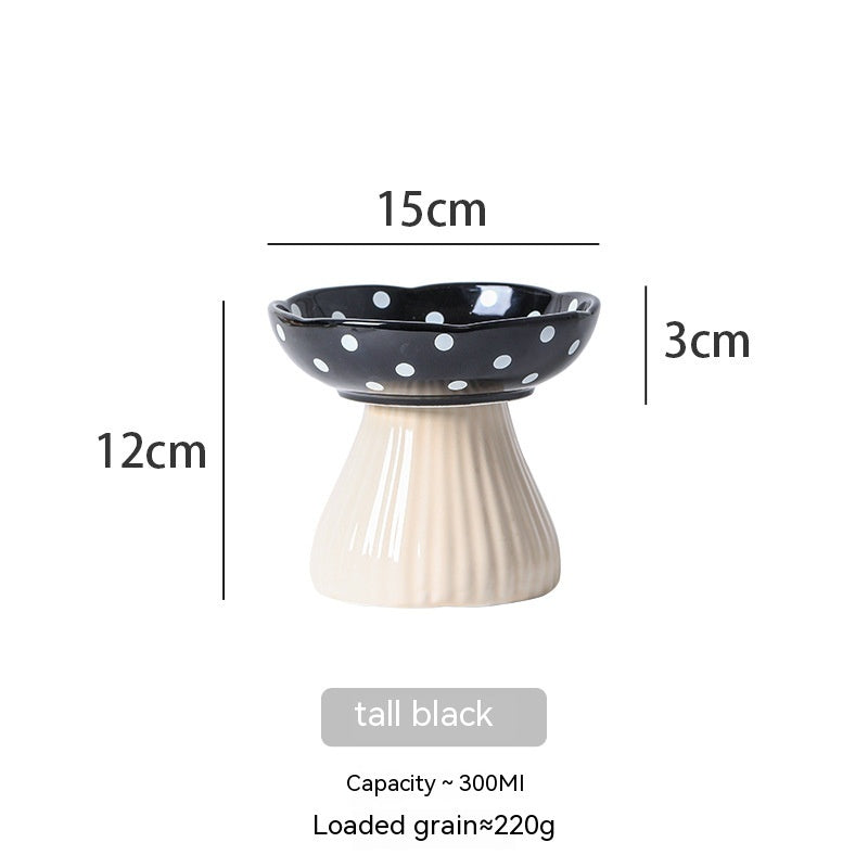 Elevated Cat Bowl – Anti-Tip Ceramic Cat Feeding Dish