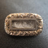 Early Victorian / Late Georgian Hair Brooch | Blond or Grey Hair