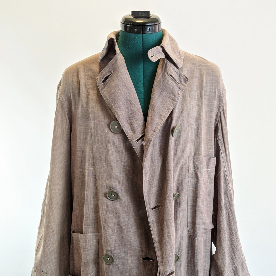 Edwardian Men's Motoring Coat/Duster