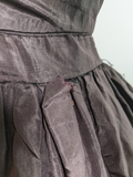 1860s Purple Silk Dress