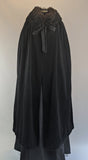 1920s Corduroy Cape with Curly Wool Collar