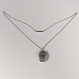1899 Silver Locket + Chain
