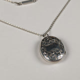 1899 Silver Locket + Chain