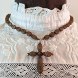 1840s-1870s Victorian Hairwork Necklace