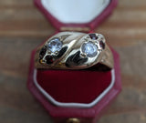 Vintage 9k Gold Victorian Revival Snake Ring